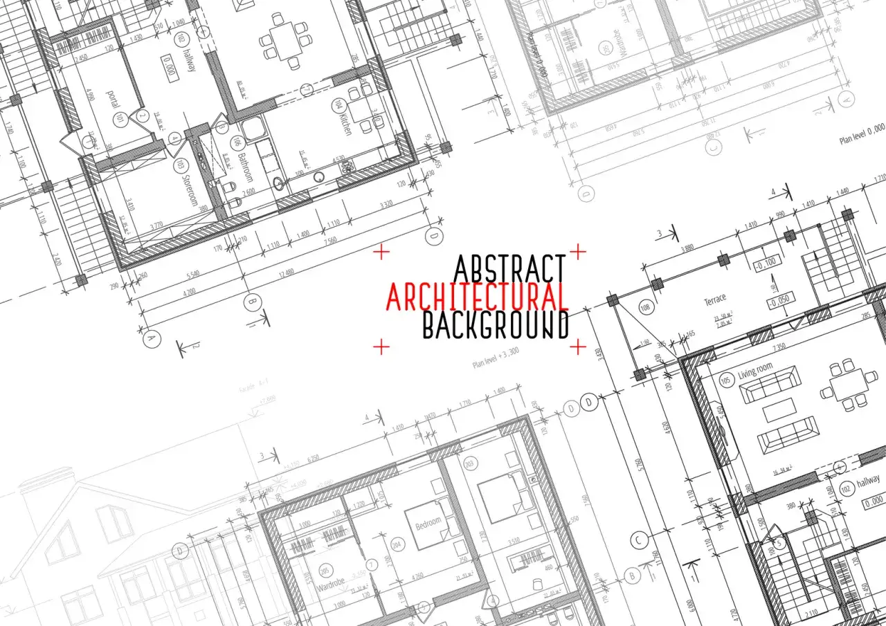 Plan architektoniczny z widocznymi wymiarami, pomieszczeniami (salon, kuchnia, sypialnia) i oznaczeniami. Tekst 