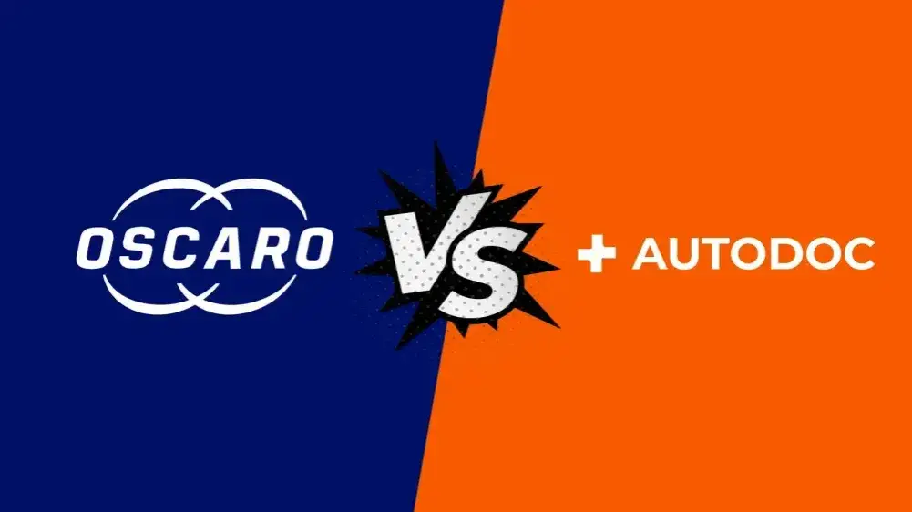 logo des sites Oscaro, Mister-Auto, Autodoc sur un écran d'ordinateur