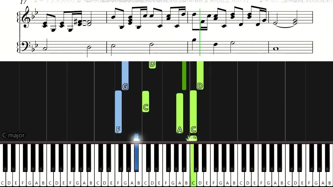 nuty mario czy ty wiesz pianino keyboard