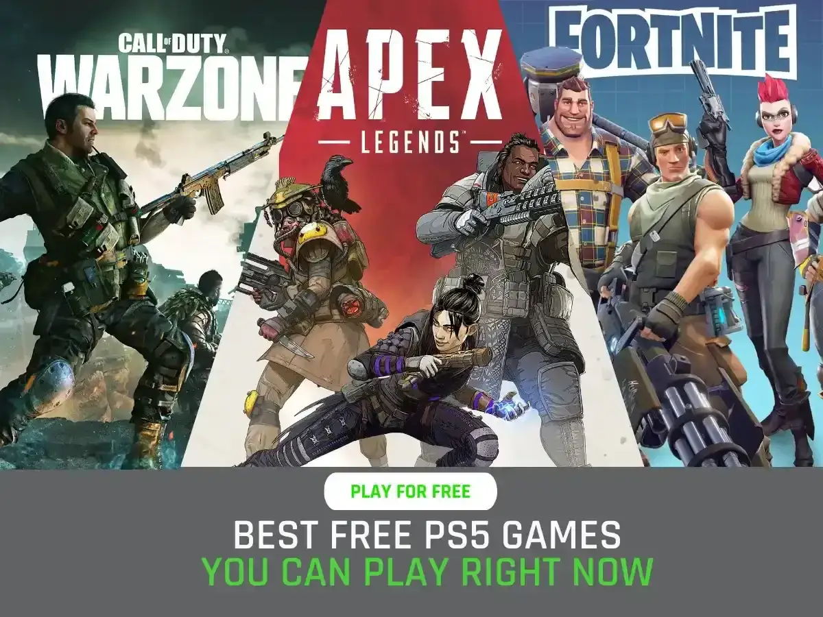 Postacie z gier Warzone, Apex Legends i Fortnite. Odkryj najlepsze darmowe gry na PS5, w które zagrasz już dziś!