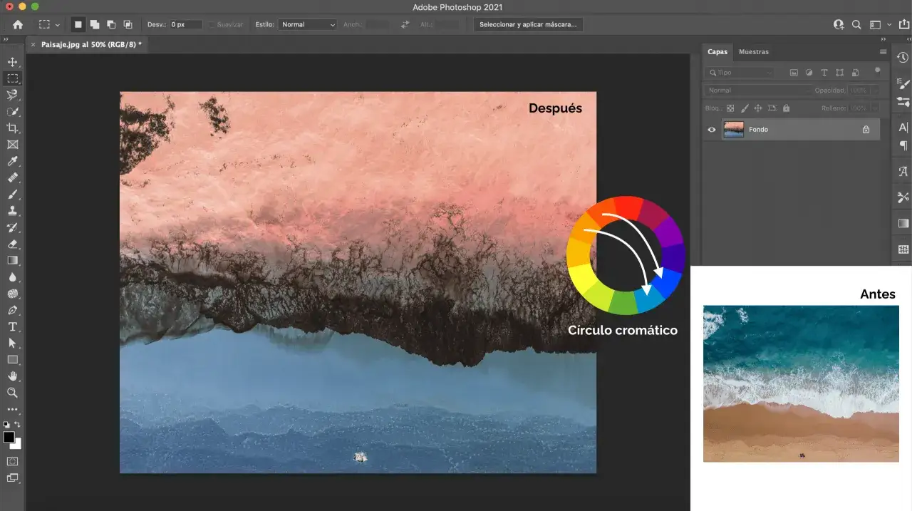 Photoshop skr&oacute;t odwracanie kolor&oacute;w