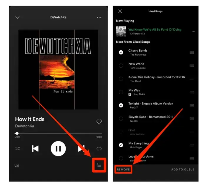 ikona trybu odtwarzania losowego spotify