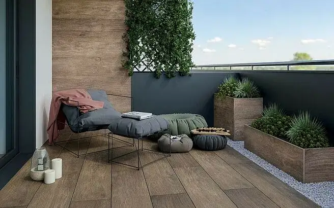 Materiały na taras drewno kompozyt gres beton