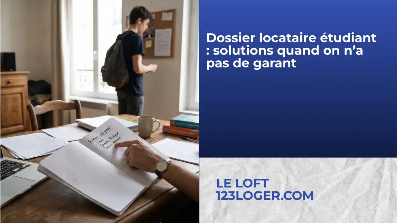 Étudiant cherchant à trouver un logement sans emploi ni garant. Le dossier liste des solutions comme Visale ou une caution bancaire.