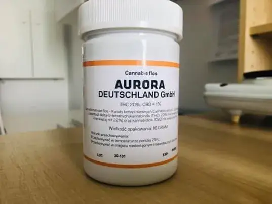 medyczna marihuana opakowanie apteczne