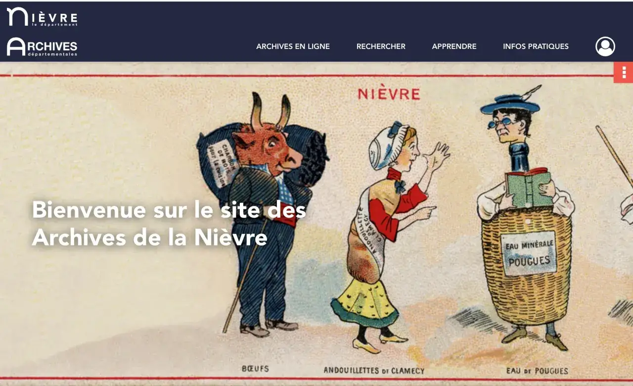 Bienvenue sur le site des Archives de la Ni&egrave;vre. Explorez notre **g&eacute;n&eacute;alogie** et l'**&eacute;tat civil** pour retracer votre histoire.