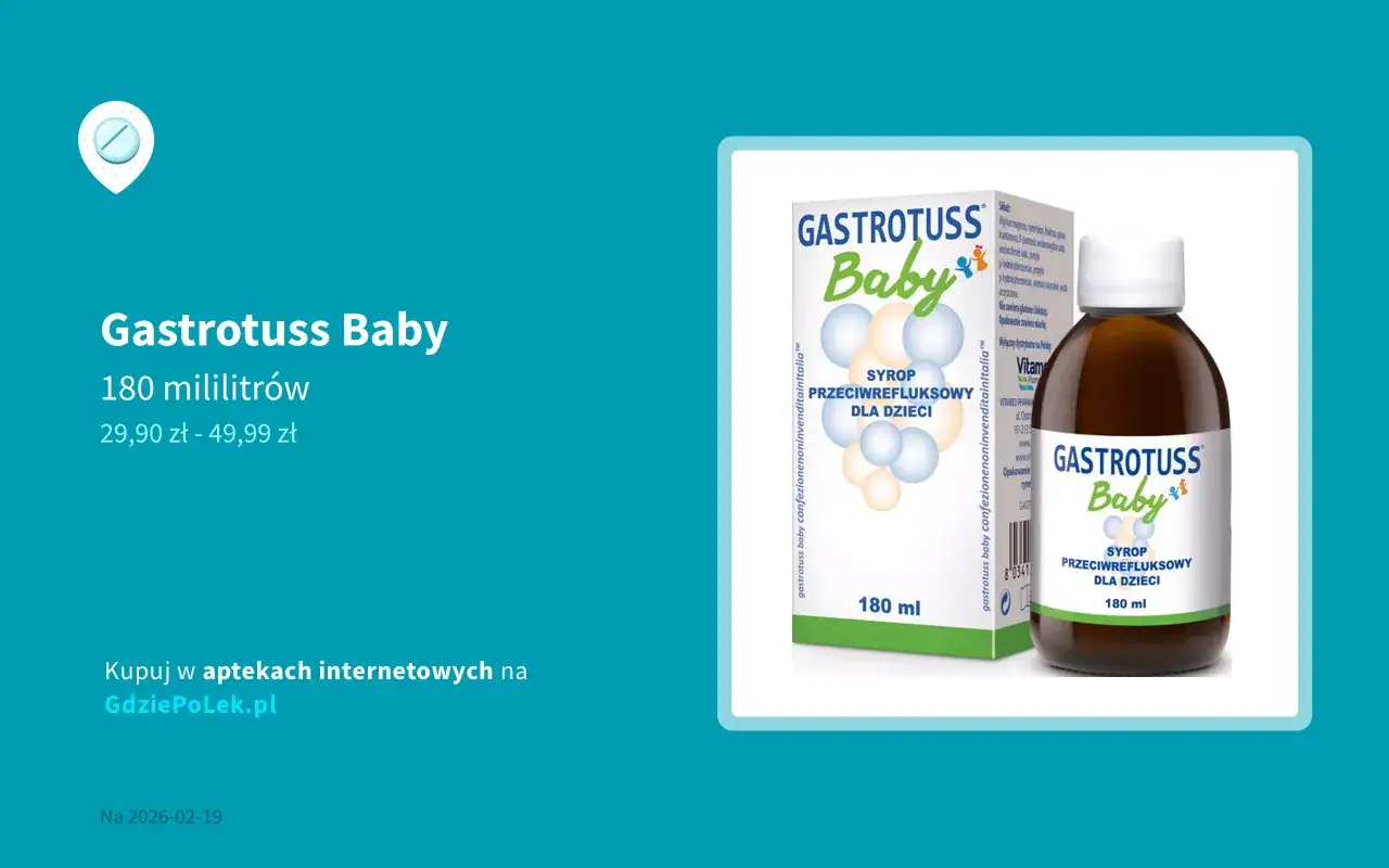 Gastrotuss Baby lub niemowlę z rodzicem