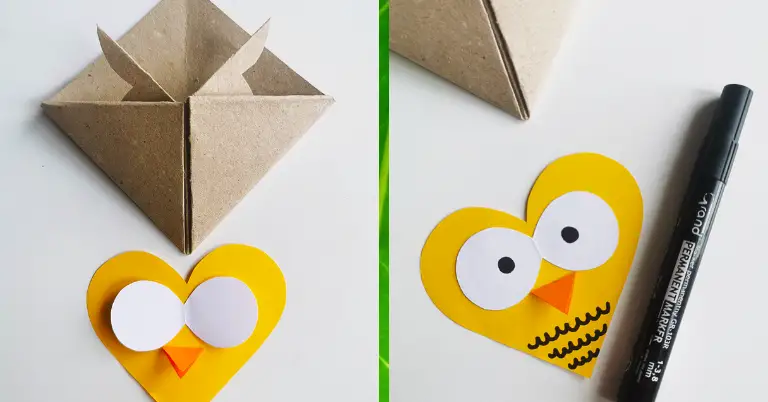 zakładki origami serce zwierzęta