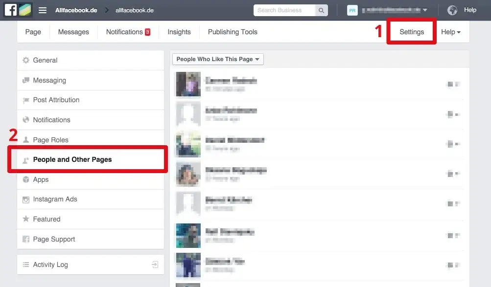 Facebook Profil Follower Funktion