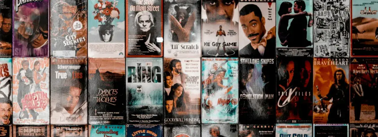 Kolekcja filmów na kasetach VHS:
