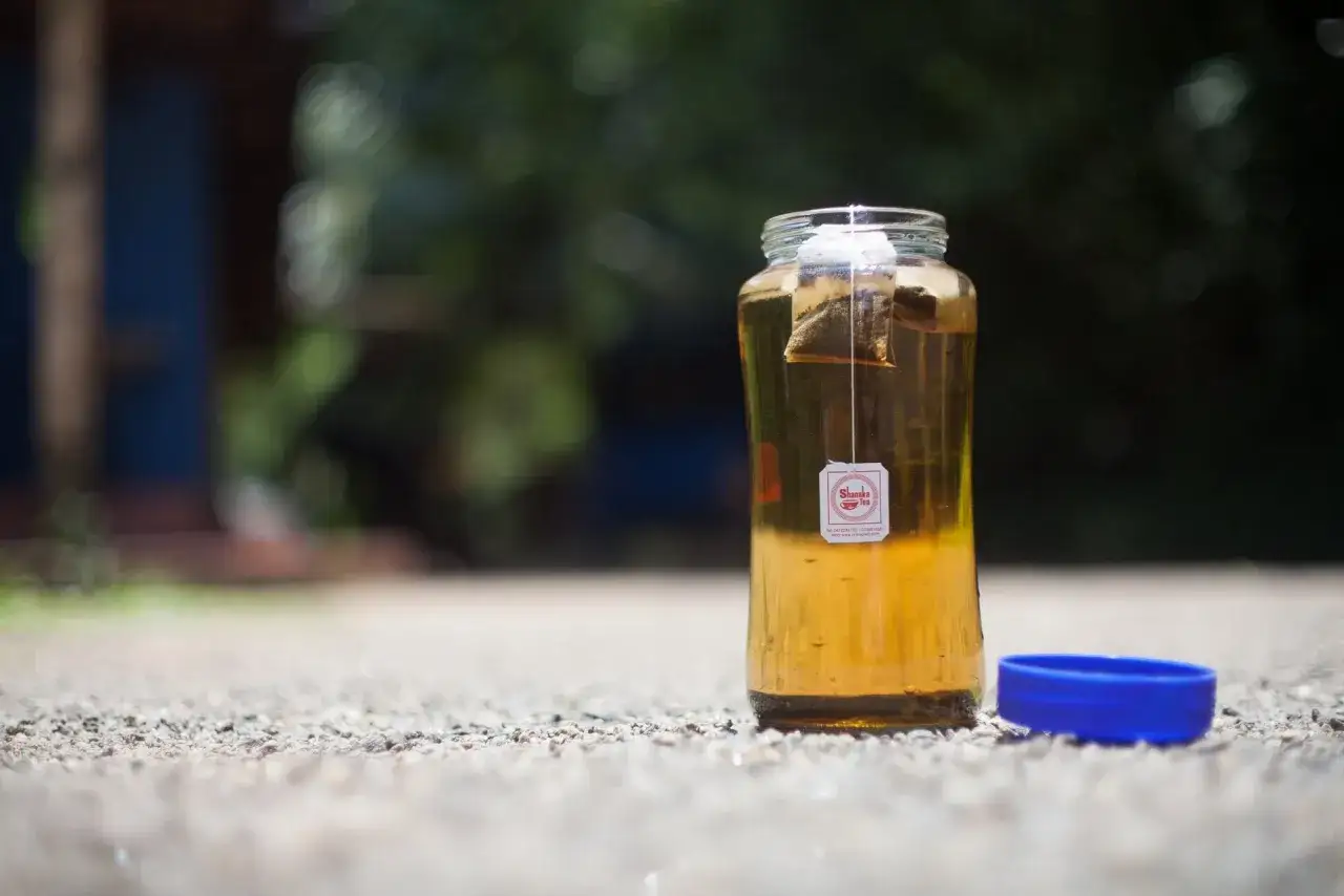 cold brew herbata słoik lod&oacute;wka