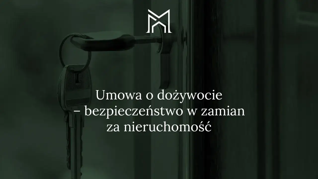 Klucz do drzwi, symbolizujący umowę o dożywocie &ndash; bezpieczeństwo w zamian za nieruchomość.