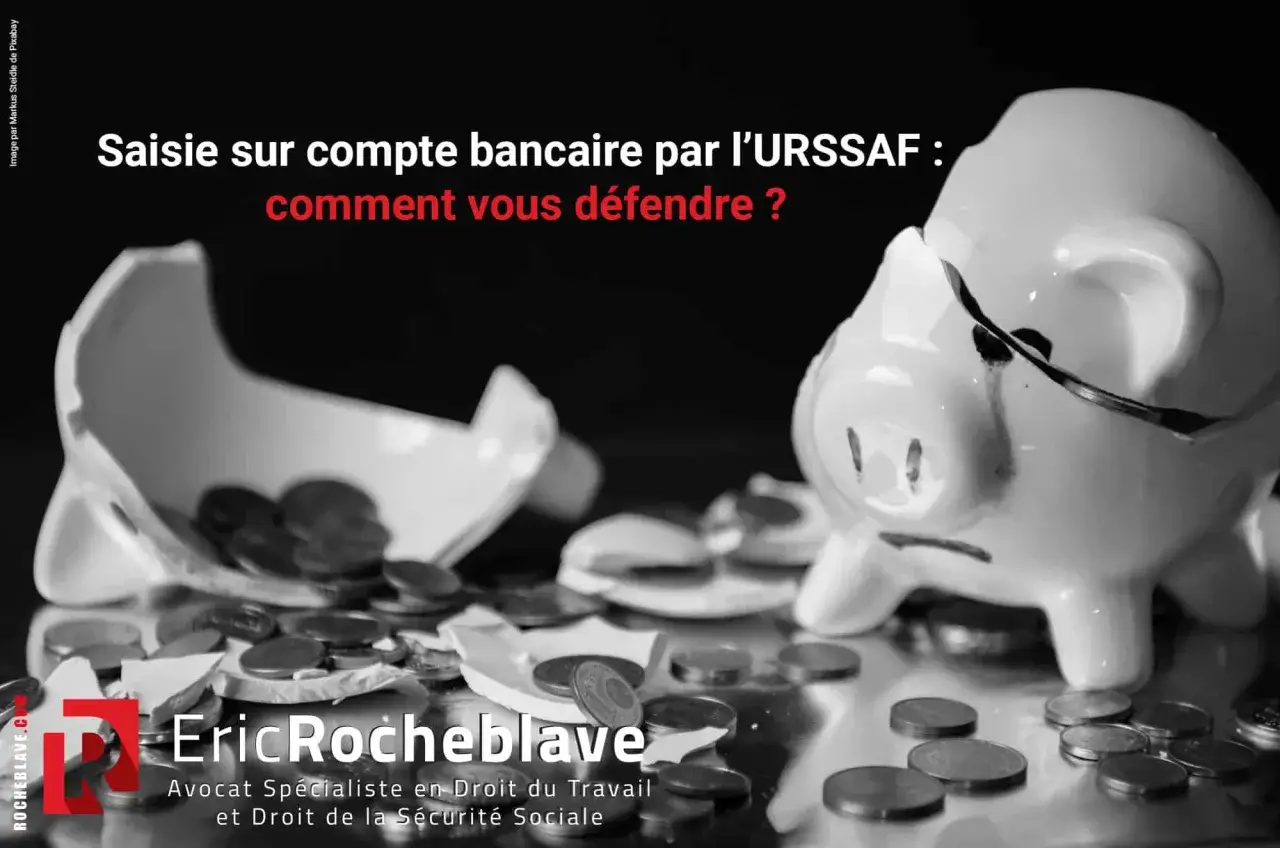 Une tirelire brisée et des pièces éparpillées symbolisent une saisie sur compte bancaire par l'URSSAF. Comment vous défendre ?