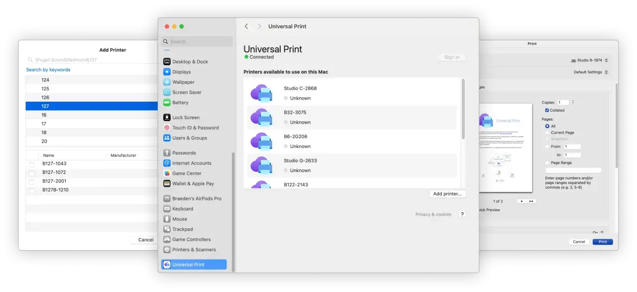 Drukowanie z komputera Windows macOS