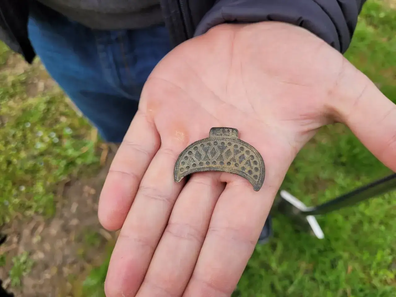 Słowiańska lunula archeologia Polska