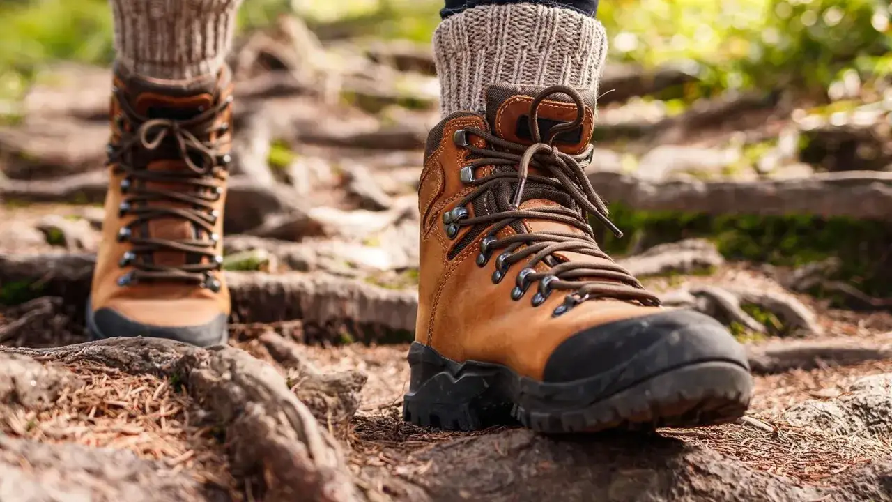 escursionista scarpe montagna sentiero