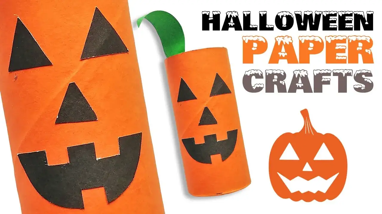 Halloweenowe ozdoby z papieru DIY