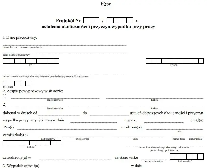 Wniosek o protok&oacute;ł sądowy wz&oacute;r