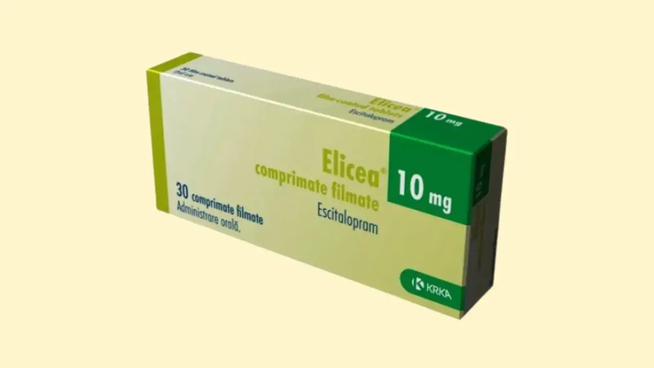Opakowanie leku Elicea 10 mg z escitalopramem. Szukasz zamienników escitalopramu?