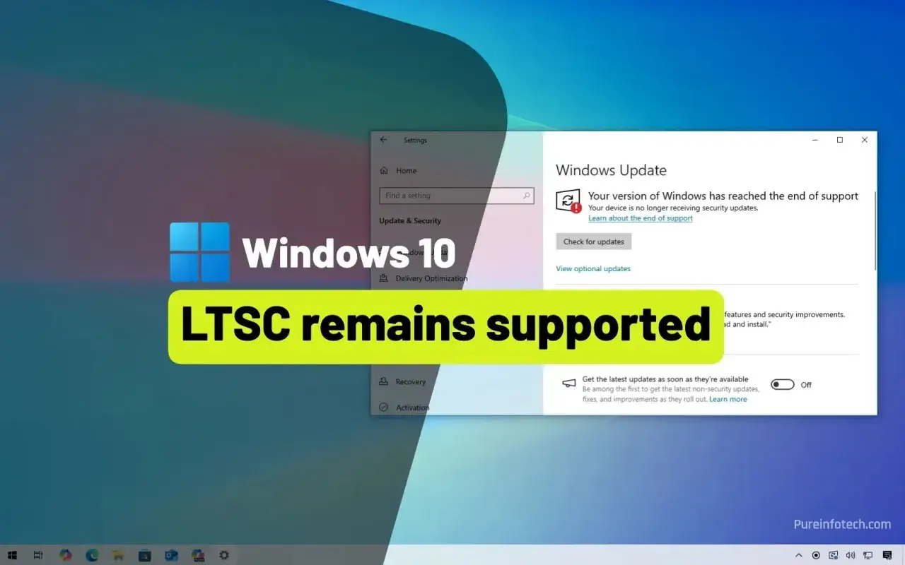 Ekran Windows 10 z komunikatem 
