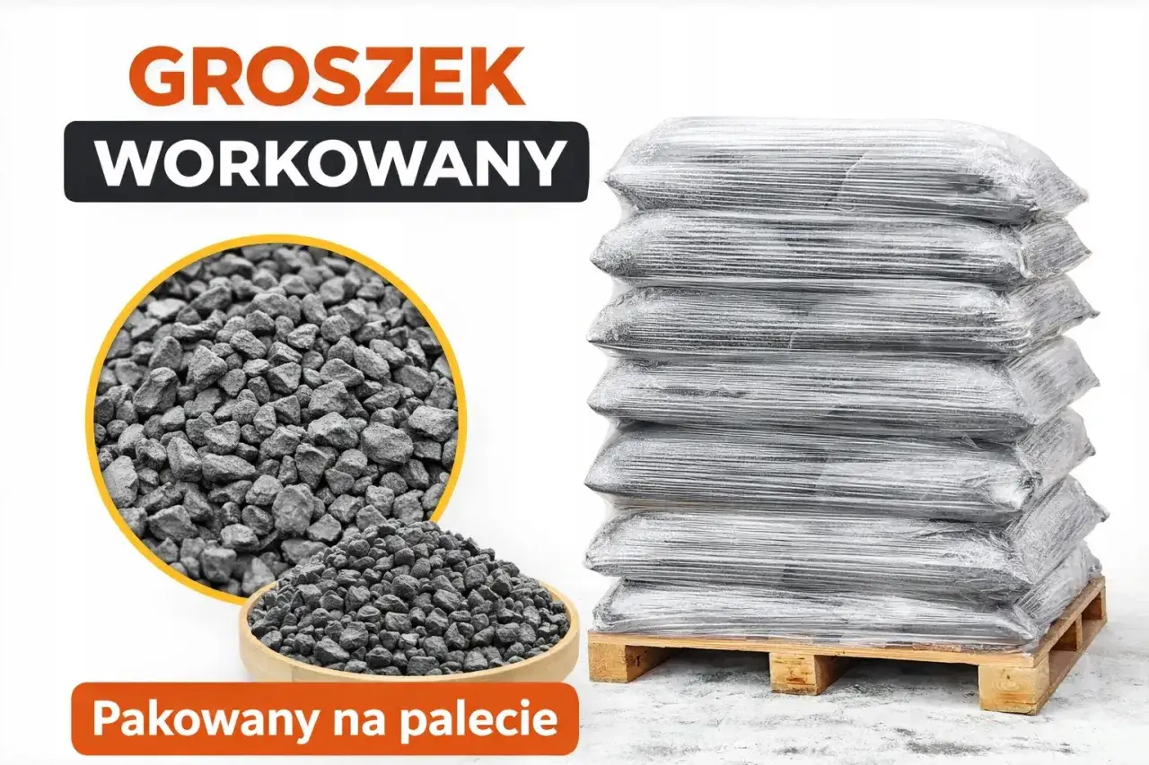 Workowany eko groszek na palecie. Sprawdź atrakcyjną eko groszek cenę i zamów wygodnie!