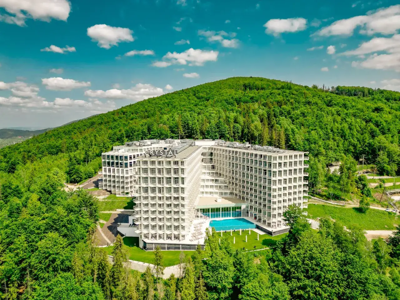 Luksusowy hotel Wisła widok na góry