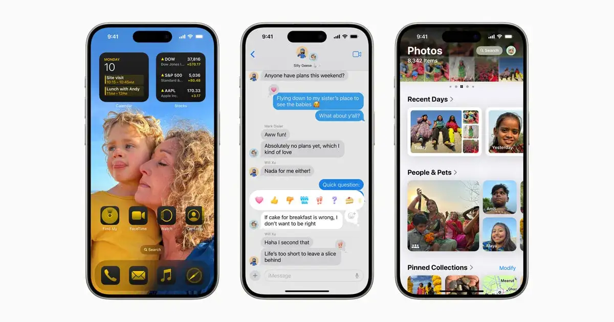 ekran aktualizacji iOS 18