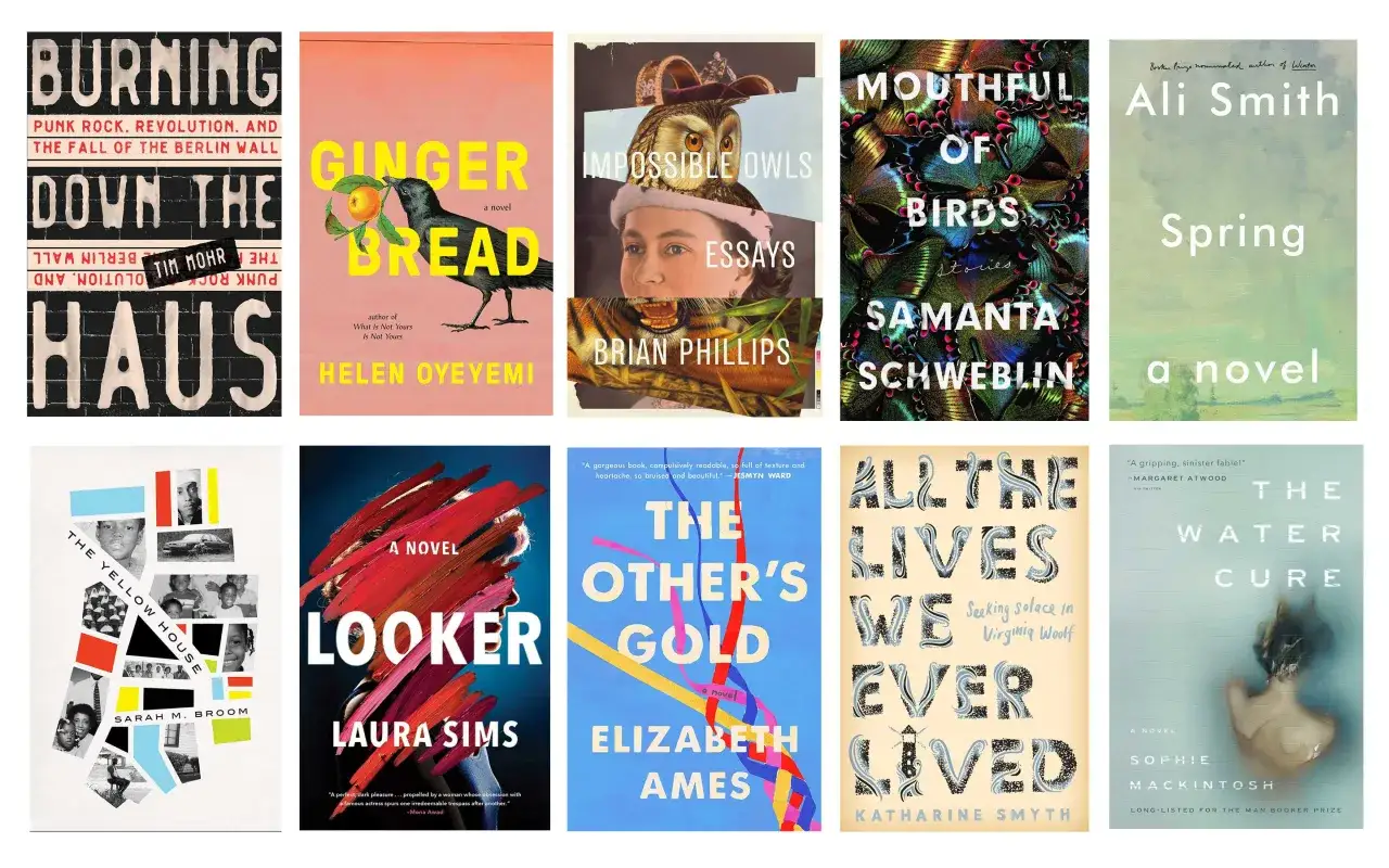 Un assemblage de couvertures de livres, dont 