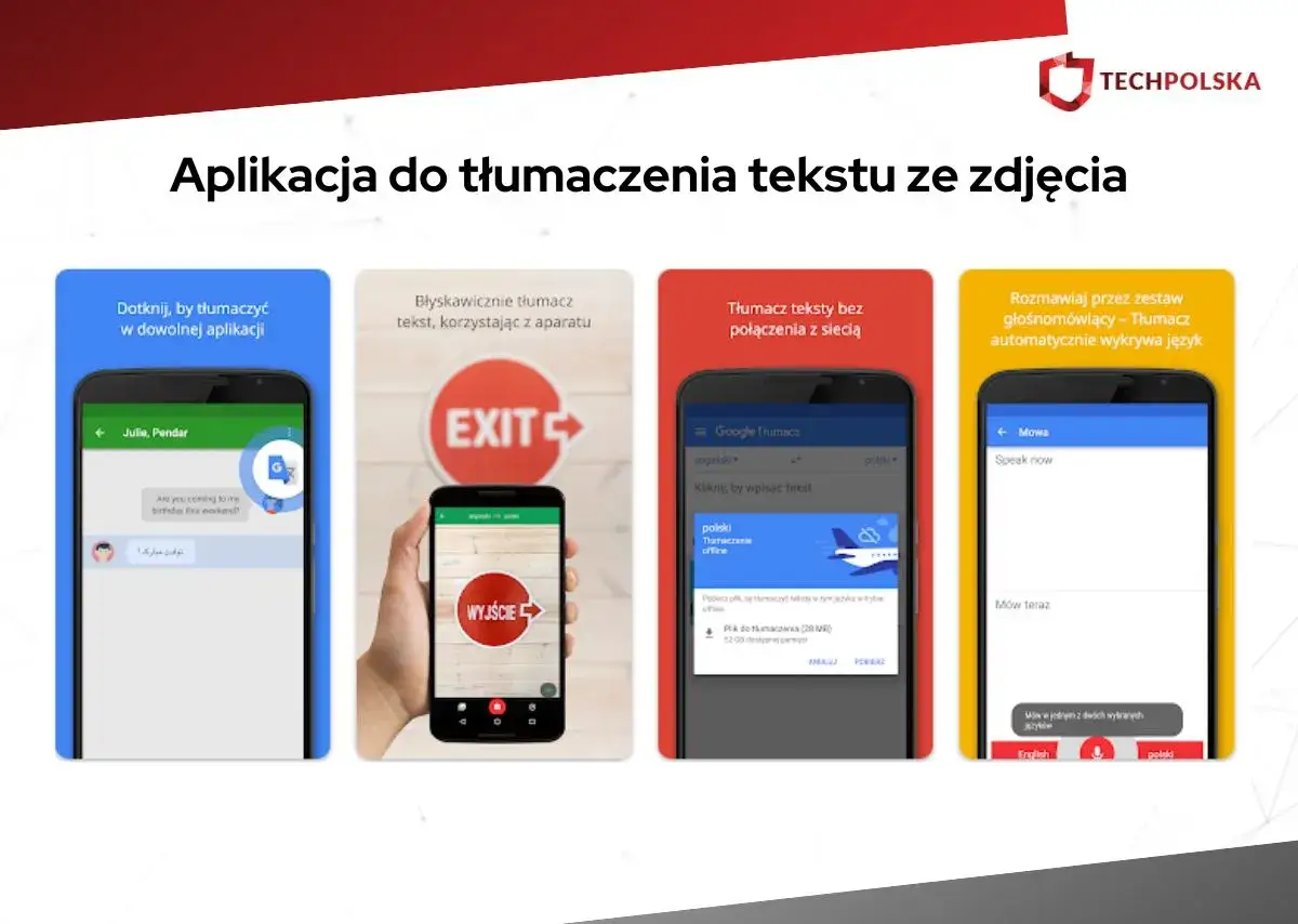Aplikacja do tłumaczenia tekstu ze zdjęcia. Tłumaczy tekst z obrazu, mowę, a nawet offline.
