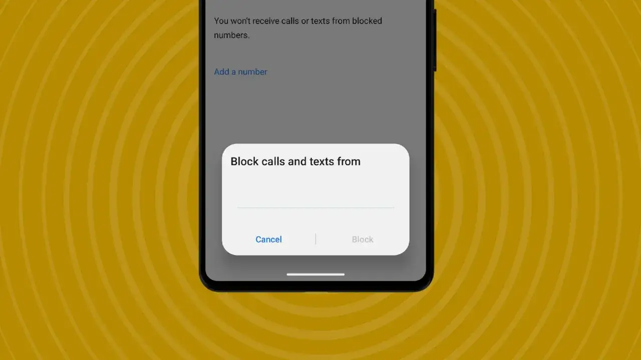 Chcesz wiedzieć, jak sprawdzić czy ktoś zablokował mój numer? Ekran telefonu pokazuje opcję blokowania połączeń i SMS-ów.