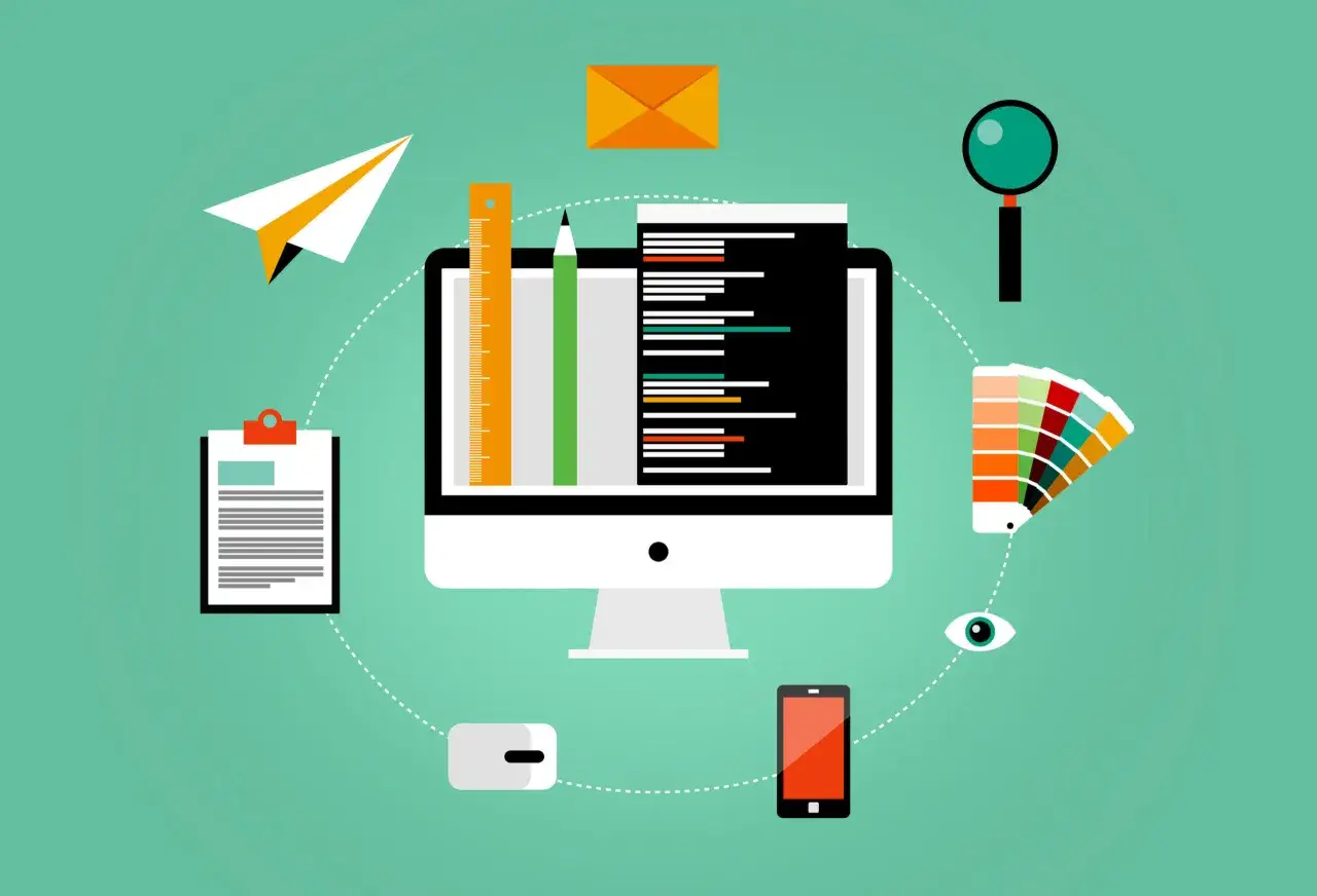 Concevez et partagez votre projet, idéal pour créer ebook gratuit. Icônes de design, code, communication et recherche.
