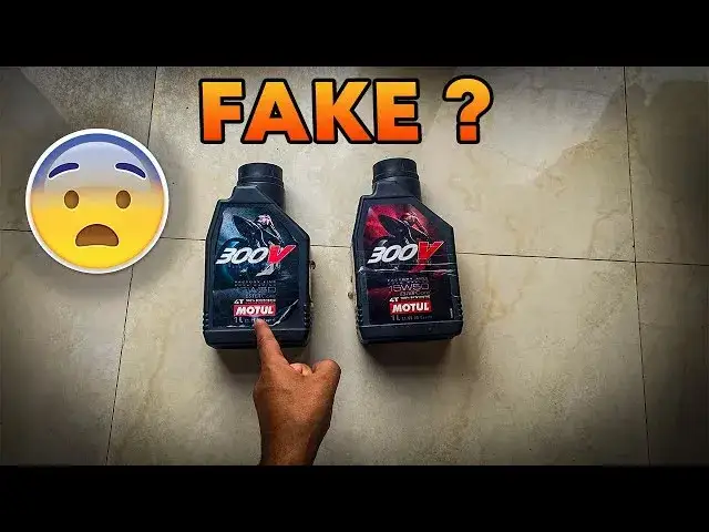 Motul original vs fake oil bottle comparison