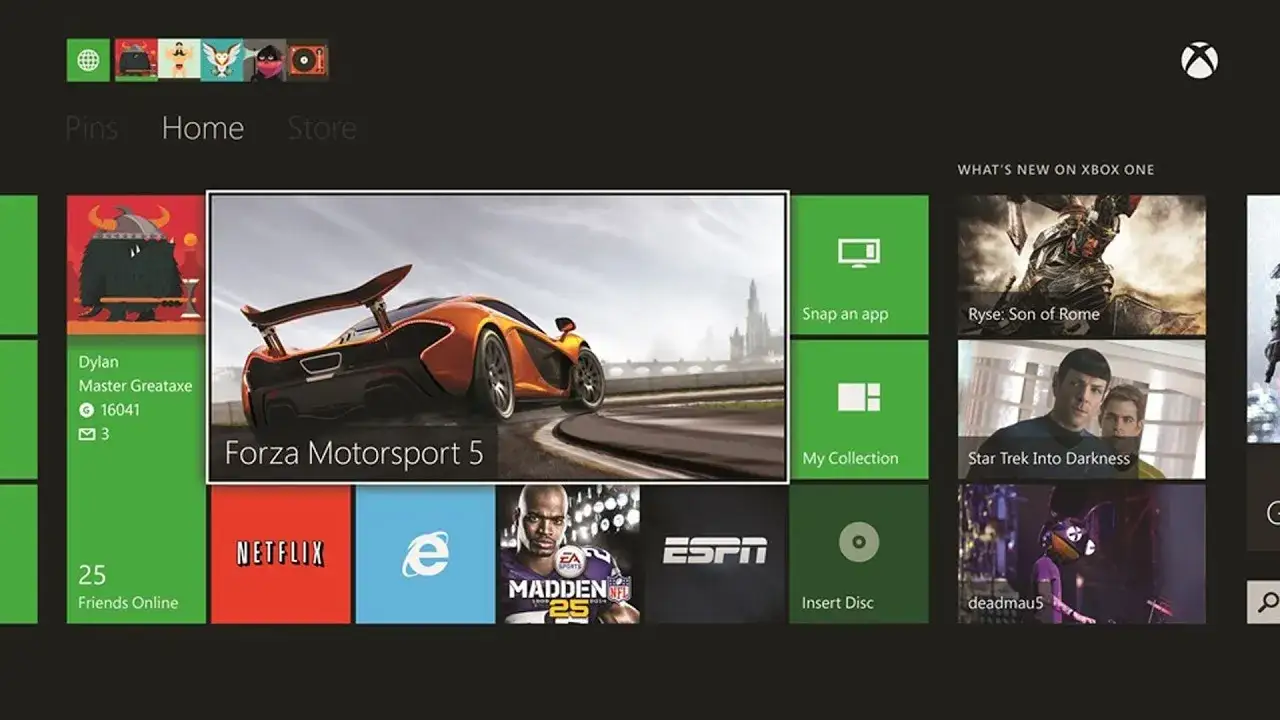 Xbox One z grą Xbox 360 na ekranie