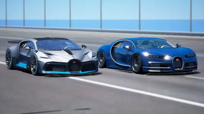 Por&oacute;wnanie Bugatti Divo i Chiron