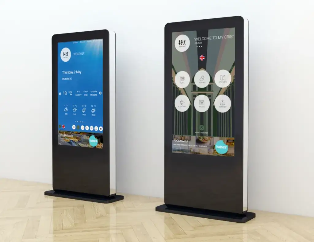 Technologia w lobby hotelowym interaktywne kioski