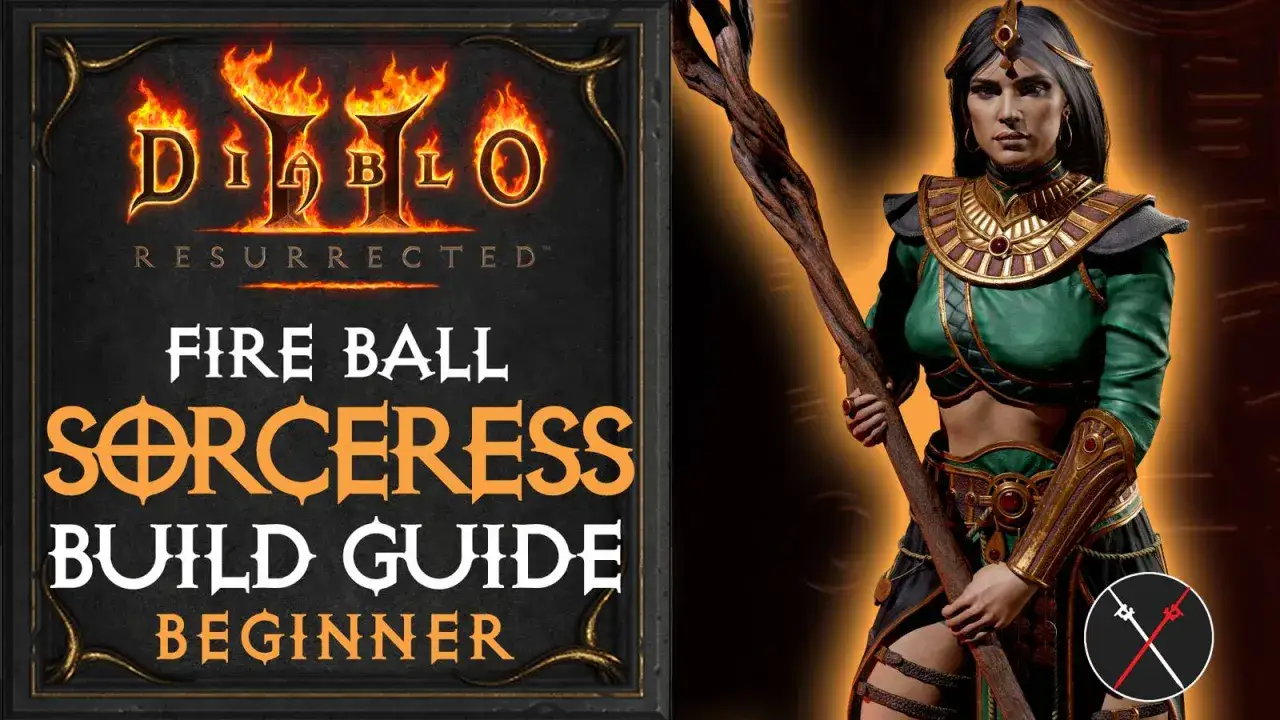 Diablo 2 Resurrected: poradnik dla początkujących po build czarodziejki z kulą ognia.