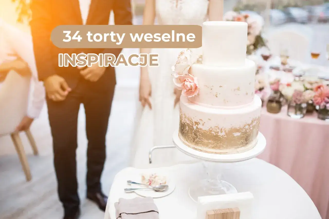 Eleganckie torty weselne wzory z motywem złota i kwiat&oacute;w. Inspiracje dla przyszłych par młodych.