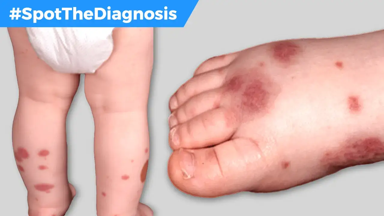 Petecchie su gambe e piede di un bambino. Quando preoccuparsi per queste macchie rosse?