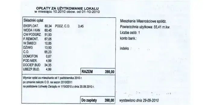 Opłaty w spółdzielni mieszkaniowej a wspólnocie