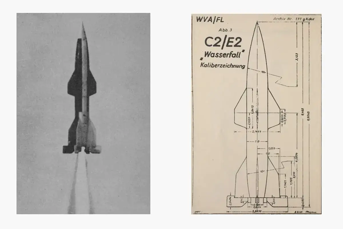Eine Rakete mit dem Namen