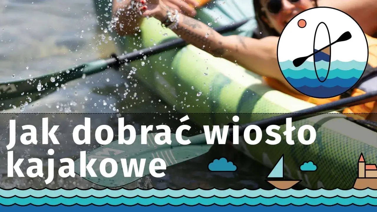 Dob&oacute;r długości wiosła kajakowego infografika