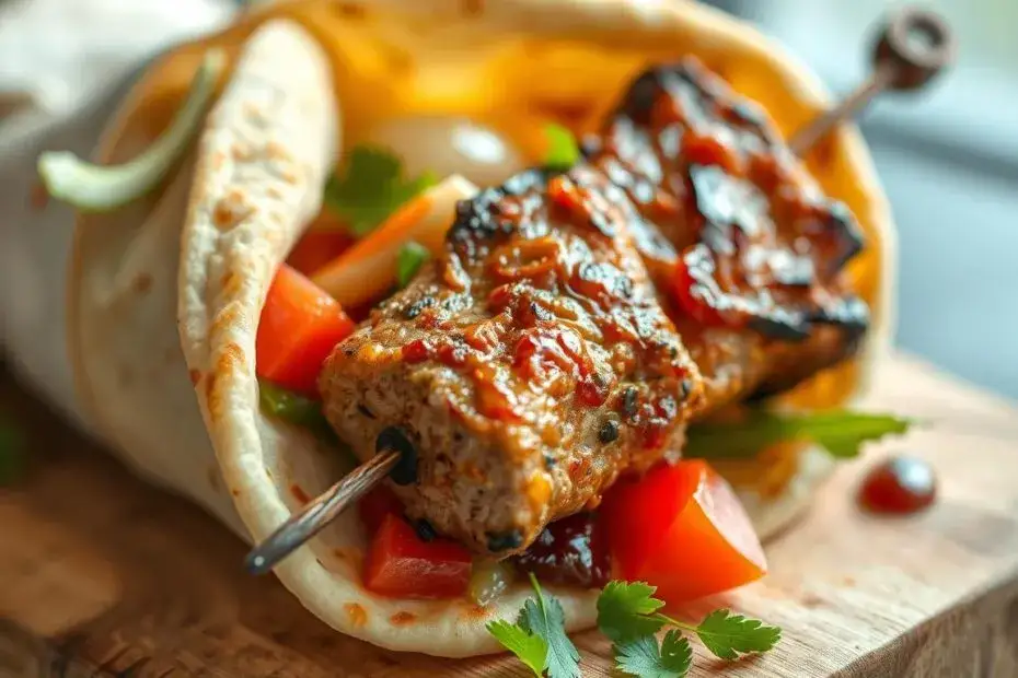 duży kebab w tortilli różne rodzaje