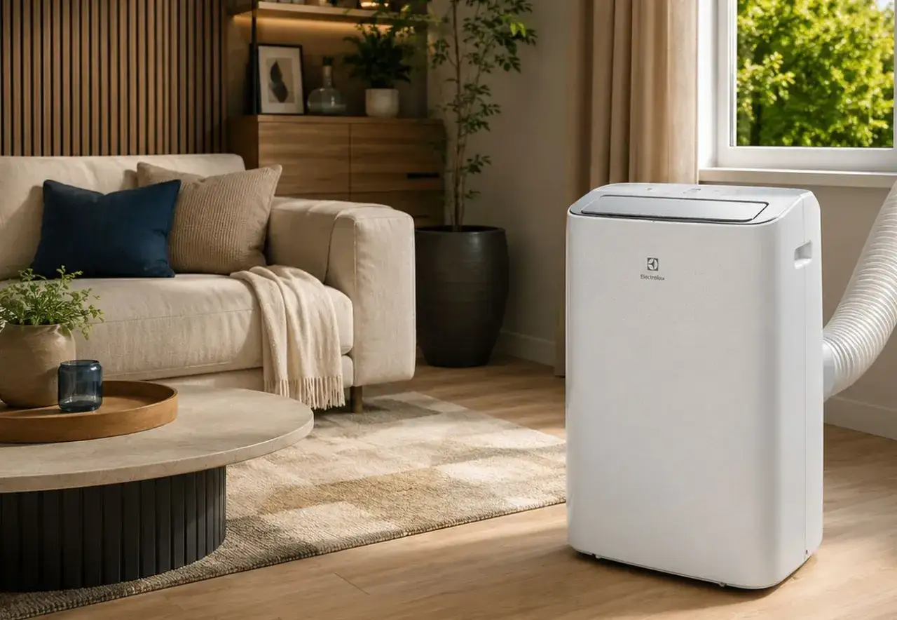 Nowoczesny klimatyzator Electrolux w salonie. Sprawdź producentów klimatyzacji ranking, by wybrać najlepszy model.