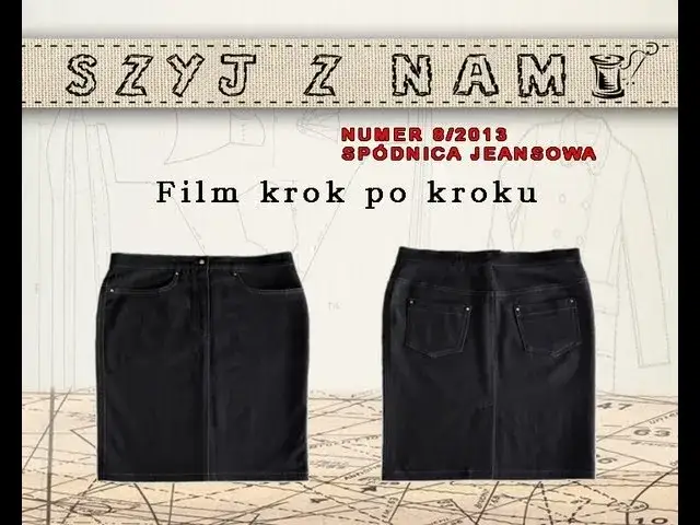 zwężanie sp&oacute;dnicy jeansowej po bokach krok po kroku