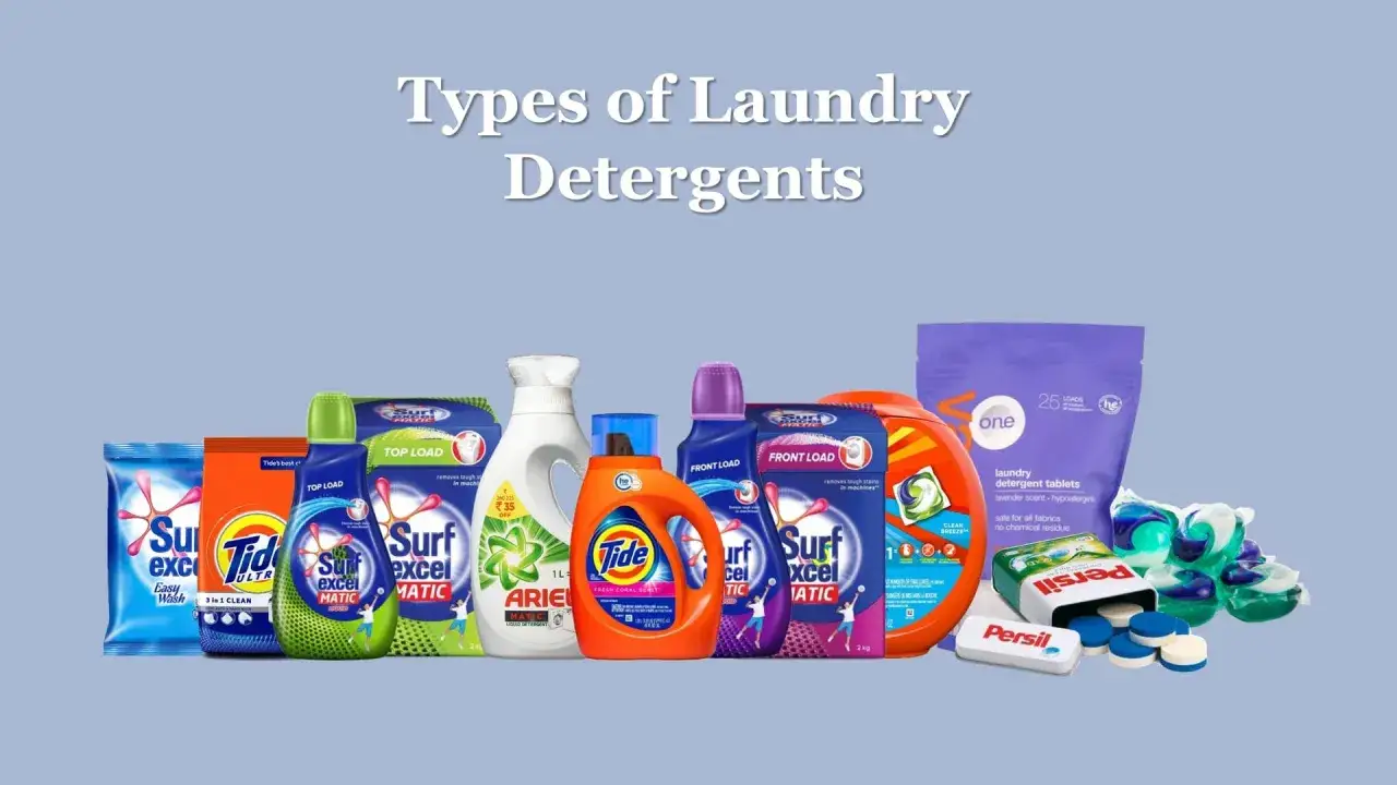 Variedad de detergentes para ropa: polvo, líquido y cápsulas. Descubre para qué sirve el detergente y elige el mejor para tu colada.