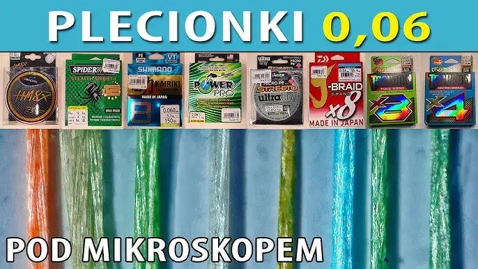 plecionka wędkarska jaskrawa i maskująca por&oacute;wnanie