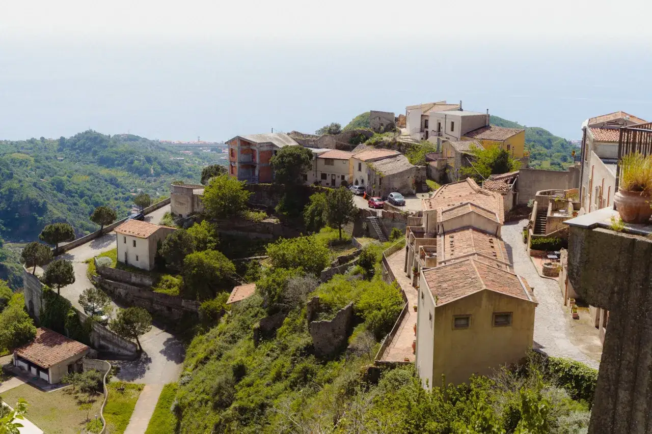 Winding roads and steep inclines in a Sicilian village suggest it's not easy to drive here.