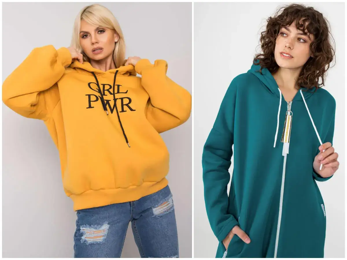 Modne bluzy damskie i męskie oversize