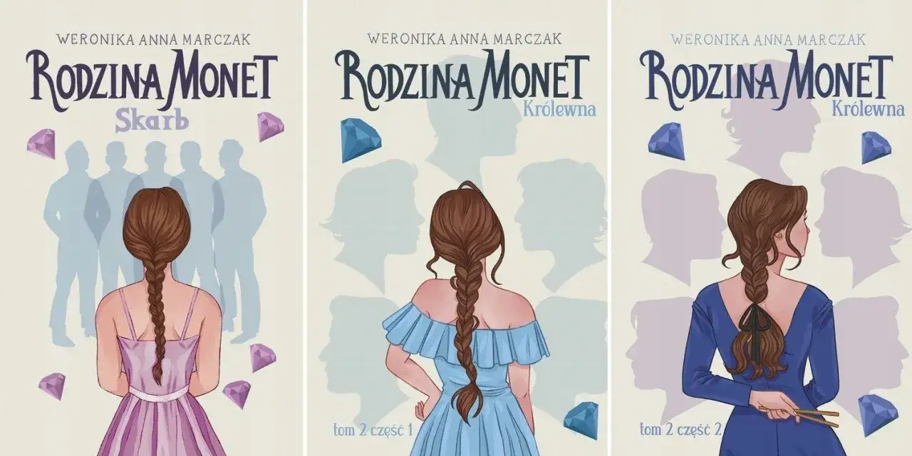Rodzina Monet książki okładki bohaterowie