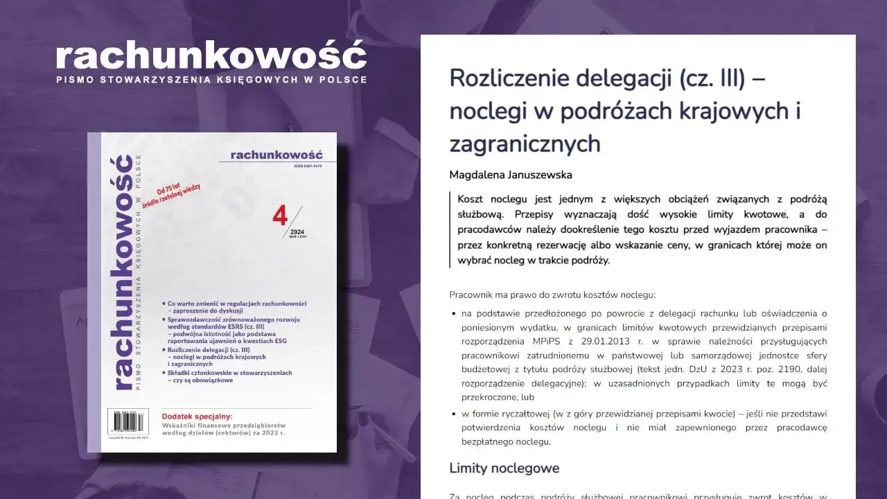 Zdjęcie Ile wynosi ryczałt za nocleg? Sprawdź, ile możesz stracić na delegacji
